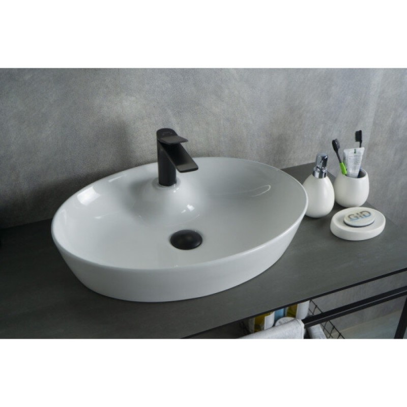 Раковина Gid Lago N9436 51150, 55 см, фаянс, белая