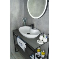 Раковина Gid Lago N9438 51151, 65 см, фаянс, белая