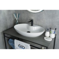 Раковина Gid Lago N9438 51151, 65 см, фаянс, белая