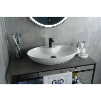 Раковина Gid Lago N9438 51151, 65 см, фаянс, белая