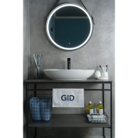 Раковина Gid Lago N9438 51151, 65 см, фаянс, белая