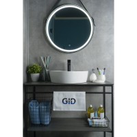 Раковина Gid Geometrico N9442 51153, 44 см, фаянс, белая
