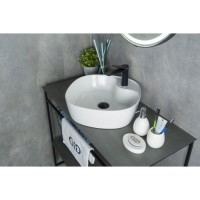 Раковина Gid Geometrico N9442 51153, 44 см, фаянс, белая