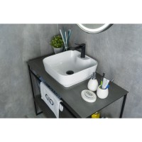 Раковина Gid Geometrico N9443 51154, 41 см, фаянс, белая