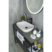 Раковина Gid Geometrico N9447 51157, 51 см, фаянс, белая