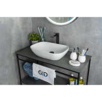 Раковина Gid Geometrico N9447 51157, 51 см, фаянс, белая
