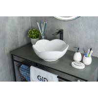 Раковина Gid Esfera N9078 51162, 38 см, фаянс, белая