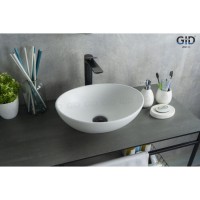 Раковина Gid Lago N900 51164, 41 см, фаянс, белая матовая