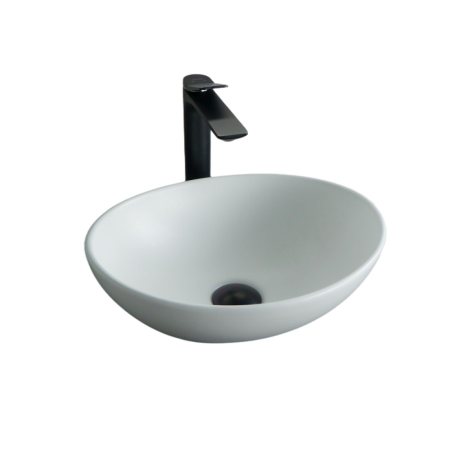 Раковина Gid Lago N900 51164, 41 см, фаянс, белая матовая