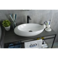 Раковина Gid Creativo N9050 51167, 59 см, фаянс, белая