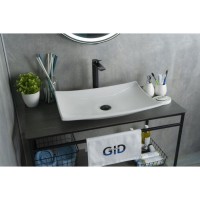 Раковина Gid Creativo N9177 51170, 60 см, фаянс, белая