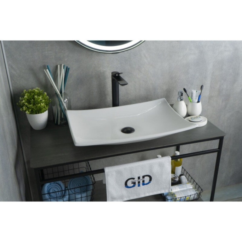 Раковина Gid Creativo N9177 51170, 60 см, фаянс, белая