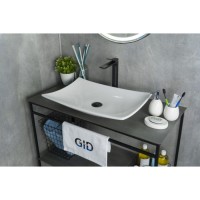 Раковина Gid Creativo N9177 51170, 60 см, фаянс, белая