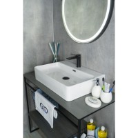 Раковина Gid Geometrico N9256 51172, 60 см, фаянс, белая