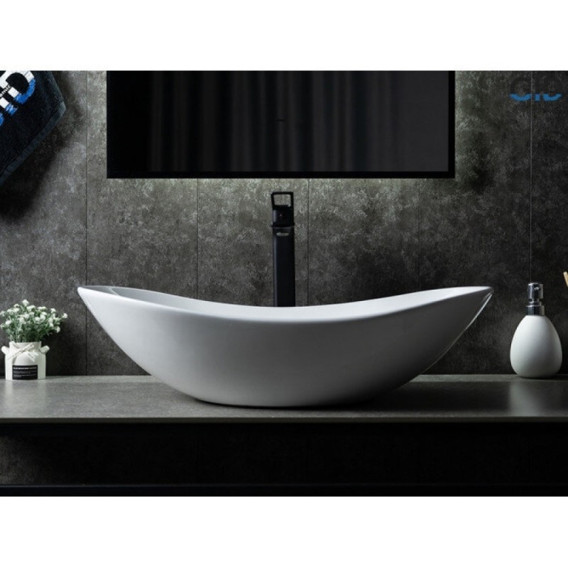 Раковина Gid Lago N9811 51175, 61 см, фаянс, белая