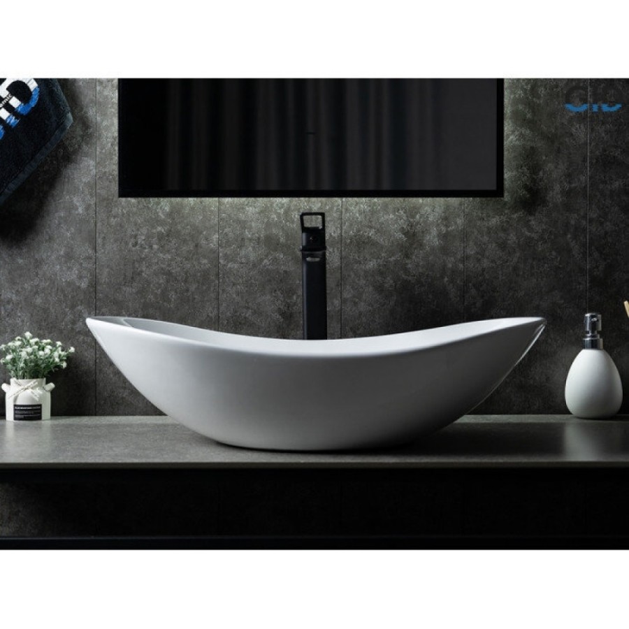 Раковина Gid Lago N9811 51175, 61 см, фаянс, белая