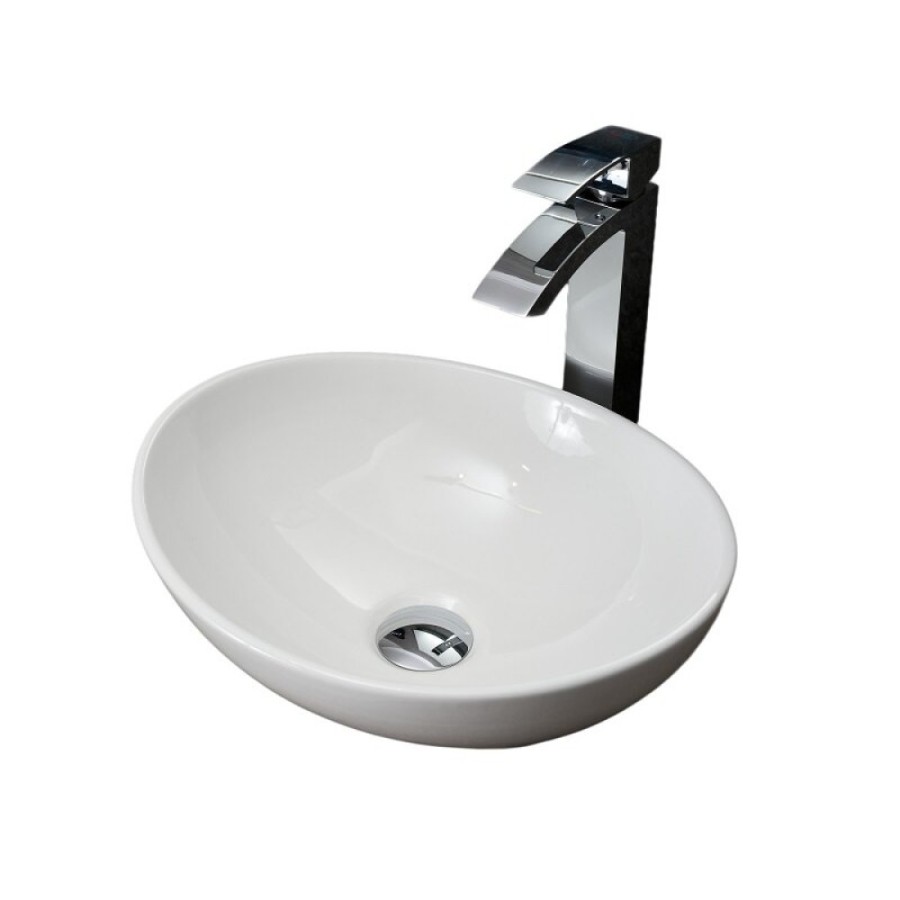 Раковина Gid Lago N9138 51178, 41 см, фаянс, белая