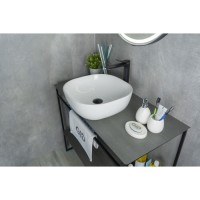 Раковина Gid Geometrico D1301 51180, 42 см, фаянс, белая