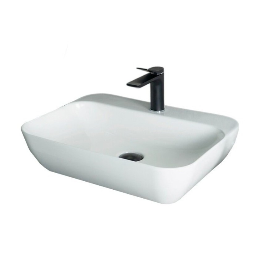 Раковина Gid Geometrico N9047 51184, 55 см, фаянс, белая