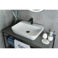 Раковина Gid Geometrico N9047 51184, 55 см, фаянс, белая