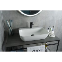 Раковина Gid Geometrico N9047 51184, 55 см, фаянс, белая