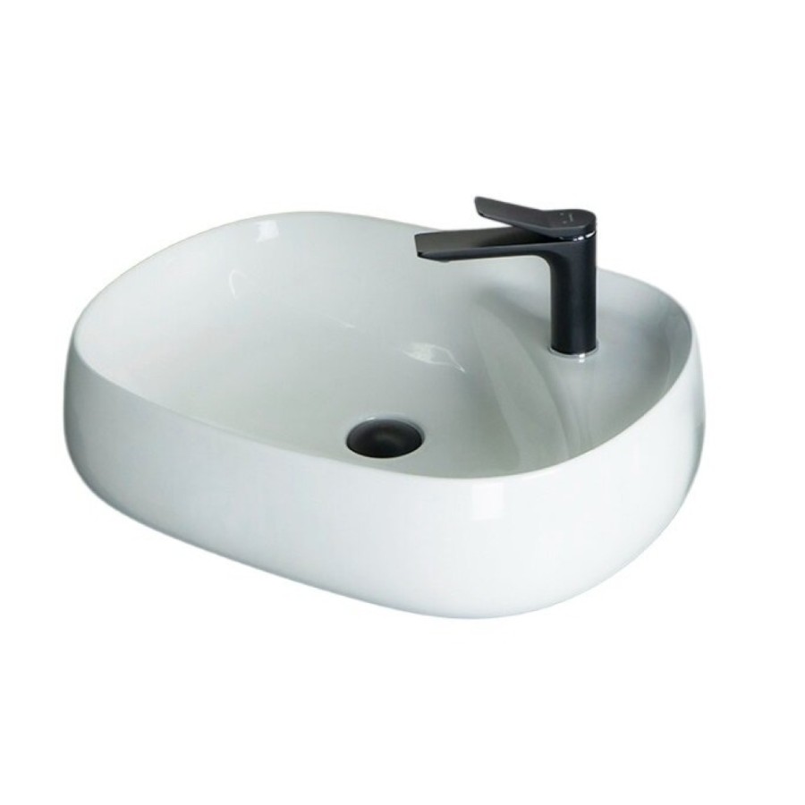 Раковина Gid Lago N9048 51185, 59 см, фаянс, белая