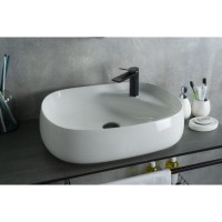 Раковина Gid Lago N9048 51185, 59 см, фаянс, белая