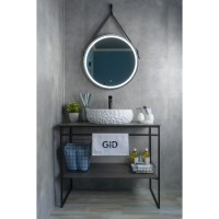 Раковина Gid Lago 9030wf 51187, 48 см, фаянс, белая