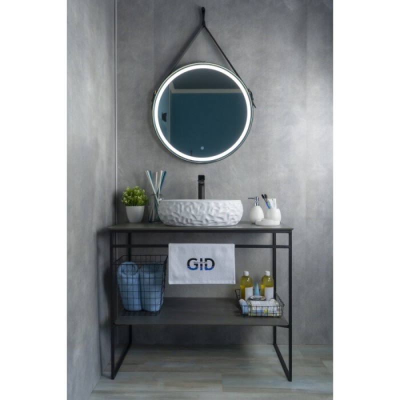 Раковина Gid Lago 9030wf 51187, 48 см, фаянс, белая