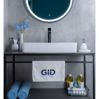 Раковина Gid Geometrico Wm9396 51189, 60 см, фаянс, белая матовая