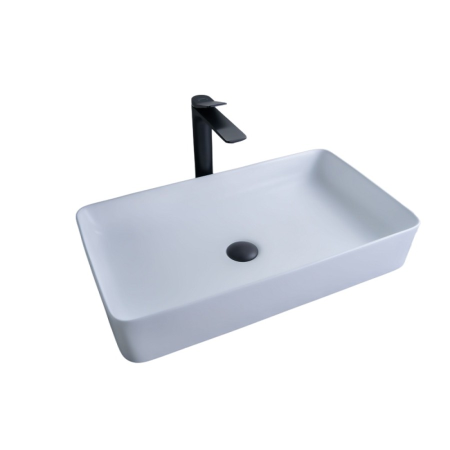 Раковина Gid Geometrico Wm9396 51189, 60 см, фаянс, белая матовая