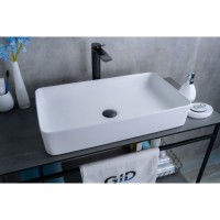 Раковина Gid Geometrico Wm9396 51189, 60 см, фаянс, белая матовая