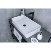 Раковина Gid Geometrico Wm9396 51189, 60 см, фаянс, белая матовая