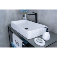 Раковина Gid Geometrico Wm9396 51189, 60 см, фаянс, белая матовая