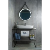 Раковина Gid Lago N9347 51190, 81 см, фаянс, белая
