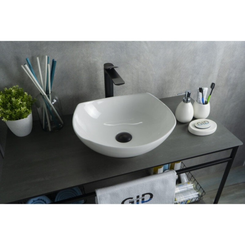 Раковина Gid Creativo N9412 51191, 41 см, фаянс, белая