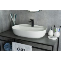 Раковина Gid Lago Wm1346 51192, 61 см, фаянс, белая матовая