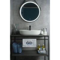 Раковина Gid Lago Wm1346 51192, 61 см, фаянс, белая матовая
