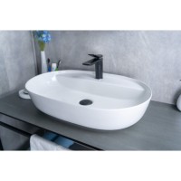 Раковина Gid Lago D1346 51194, 61 см, фаянс, белая