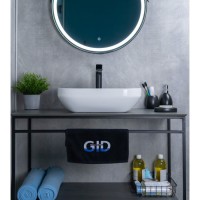 Раковина Gid Lago D1468 51195, 50 см, фаянс, белая