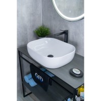 Раковина Gid Geometrico D1302 51198, 50 см, фаянс, белая