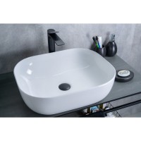 Раковина Gid Geometrico D1302 51198, 50 см, фаянс, белая