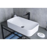 Раковина Gid Geometrico N9596, 51199, 61 см, фаянс, белая