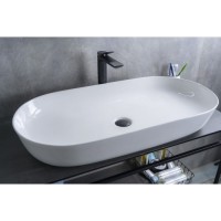 Раковина Gid Lago N9348 51200, 81 см, фаянс, белая