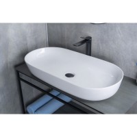Раковина Gid Lago N9348 51200, 81 см, фаянс, белая