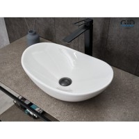 Раковина Gid Lago N9133 51201, 48 см, фаянс, белая