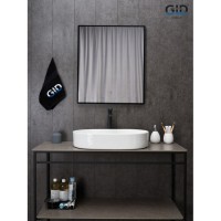 Раковина Gid Lago D1479, 51203, 61 см, фаянс, белая