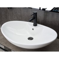 Раковина Gid Lago N9004, 51205, 65 см, фаянс, белая