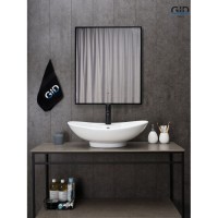 Раковина Gid Lago N9004, 51205, 65 см, фаянс, белая