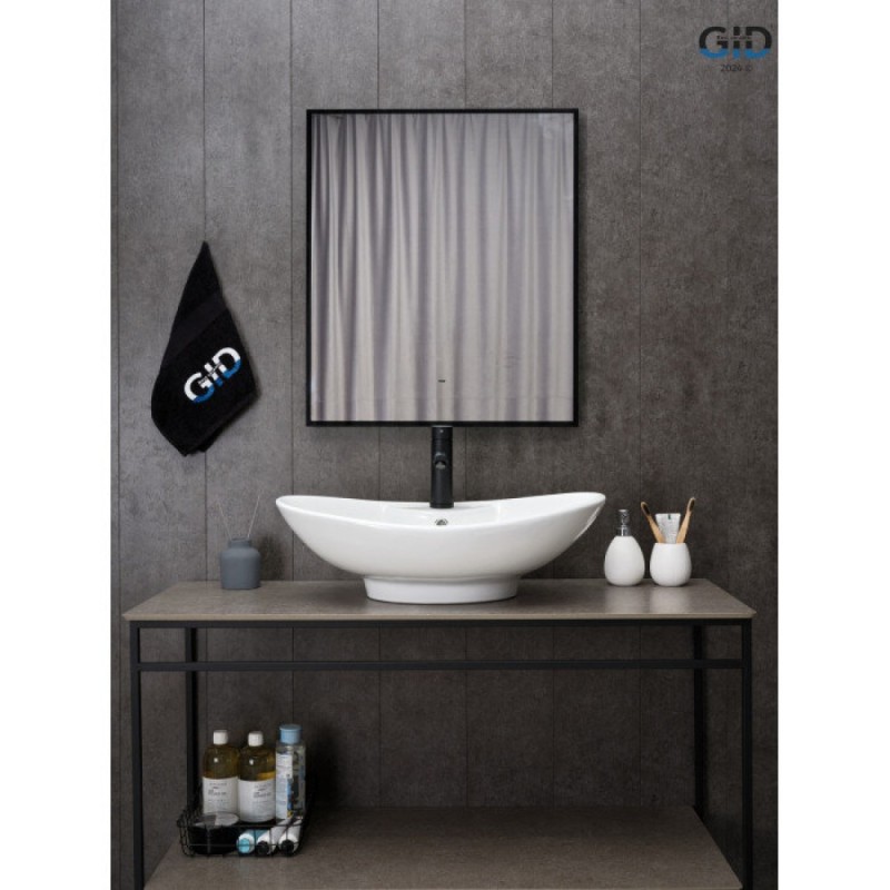 Раковина Gid Lago N9004, 51205, 65 см, фаянс, белая